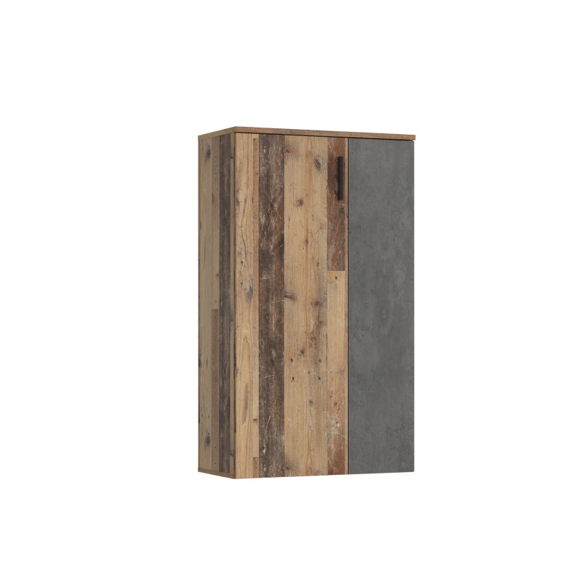 Szafka na buty NET106 Old-Wood/Beton 70 cm — styl loft — Domowanie.pl