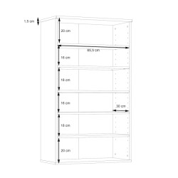 Szafka na buty NET106 Old-Wood/Beton 70 cm — styl loft — Domowanie.pl