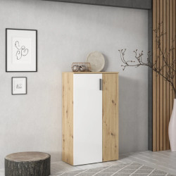 Szafka na buty 2-drzwiowa 70 cm Dąb Artisan/Biały — Domowanie