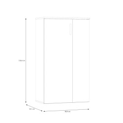 Szafka na buty 2-drzwiowa 70 cm Dąb Artisan/Biały — Domowanie