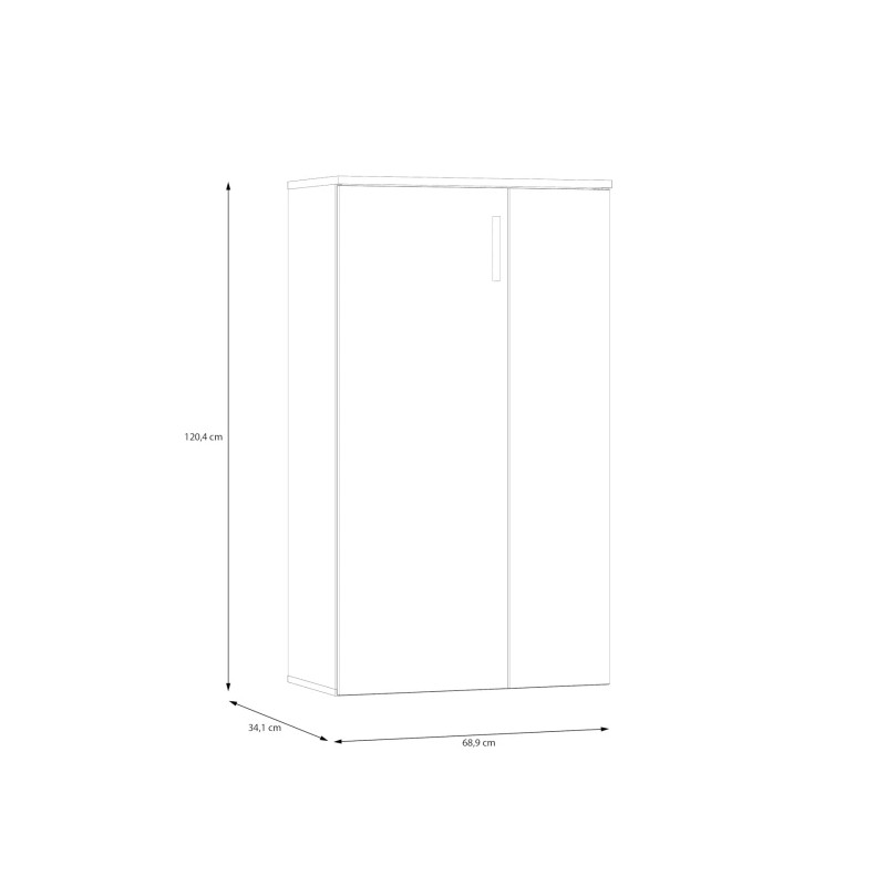 Szafka na buty 2-drzwiowa 70 cm Dąb Artisan/Biały — Domowanie