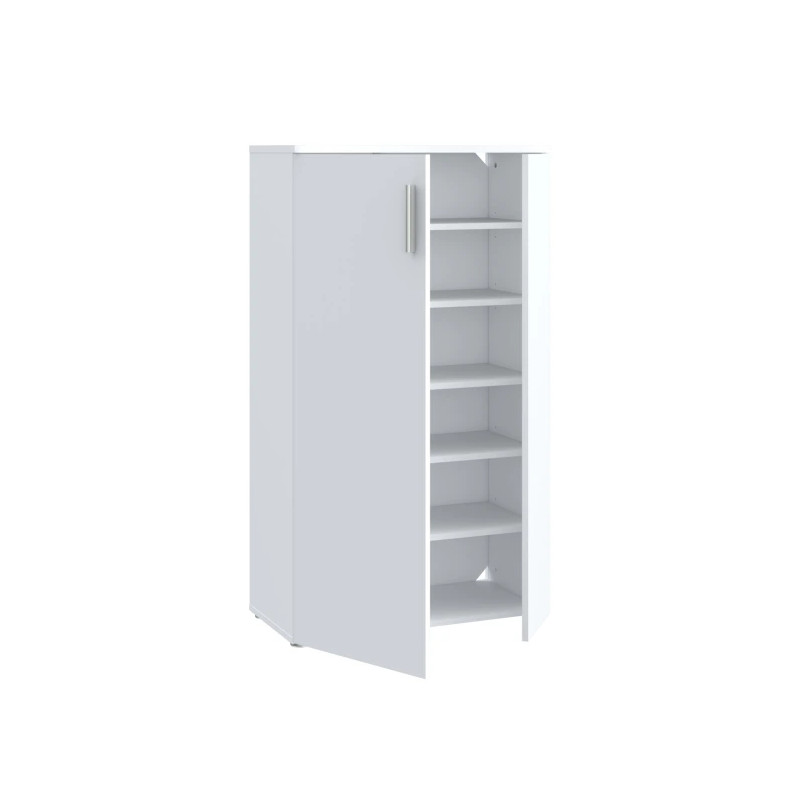 Szafka na buty NET106 Biała 70 cm — styl skandynawski — Domowanie.pl