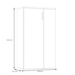 Szafka na buty NET106 Biała 70 cm — styl skandynawski — Domowanie.pl