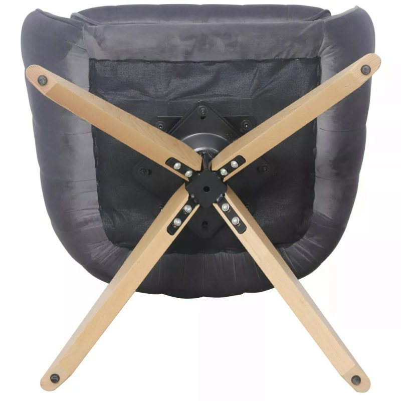 Krzesło obrotowe Azalia D Velvet Bluvel 40 szare