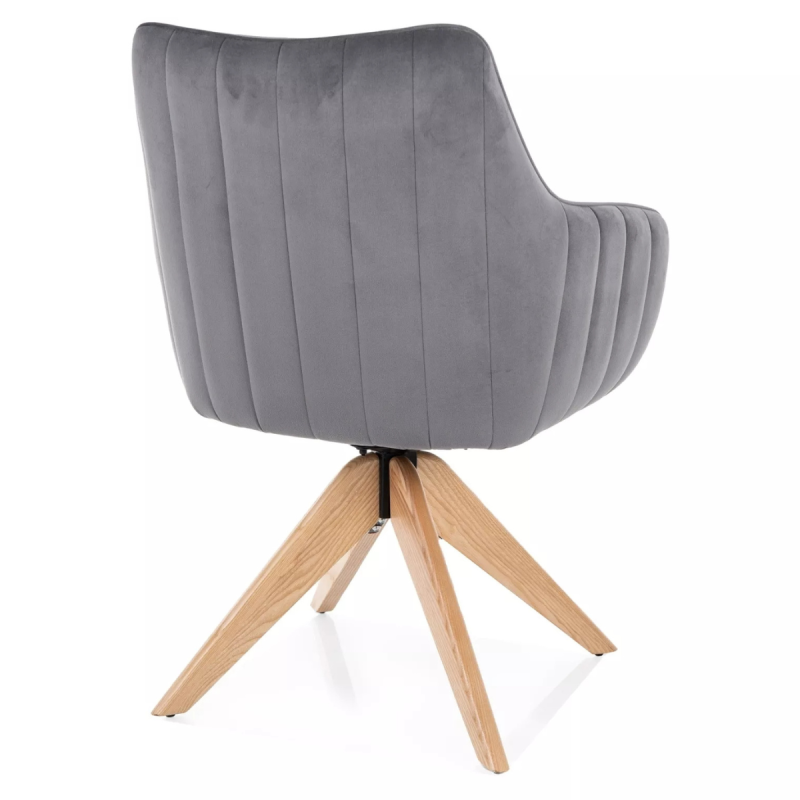 Krzesło obrotowe Azalia D Velvet Bluvel 40 szare