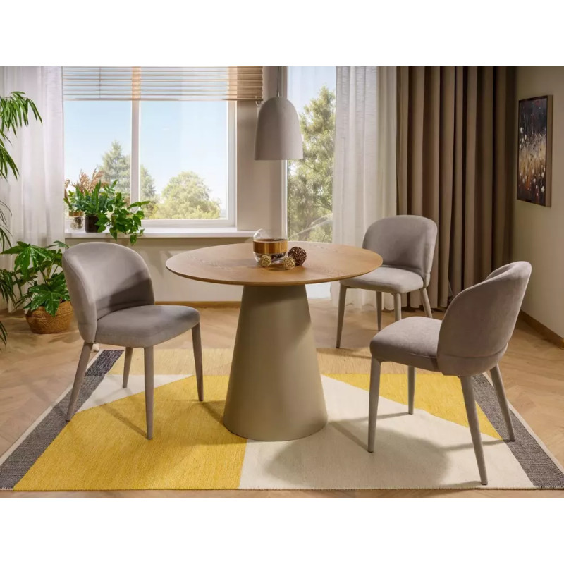 Okrągły stół Angel 100 dąb/kaszmir 100x75