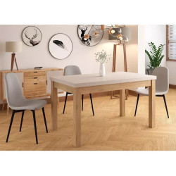 Rozkładany stół Presto kaszmir/dąb cremona torro 80/140(218)x78