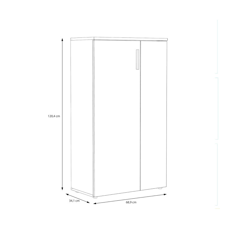 Szafka na buty NET106 Biały/Beton 70 cm – Kup teraz na Domowanie.pl