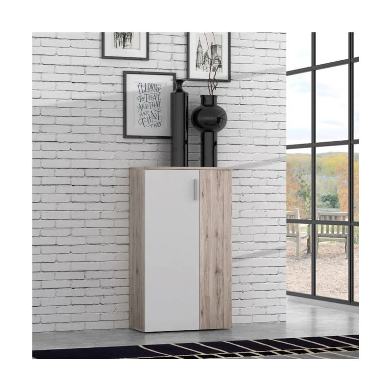 Szafka na buty NET106 Dąb Piaskowy/Biały – Domowanie.pl