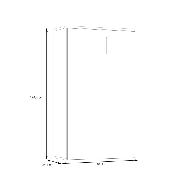 Szafka na buty NET106 Dąb Piaskowy/Biały – Domowanie.pl