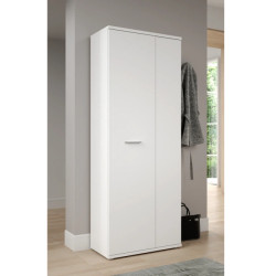 Wąska szafa na buty Biała NET106 – Styl i funkcjonalność