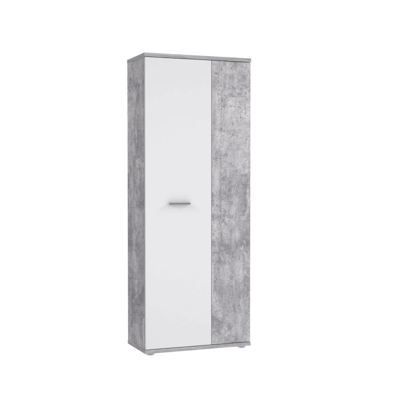 Nowoczesna szafa NET106 Beton/Biały – Kup w Domowanie