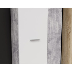 Nowoczesna szafa NET106 Beton/Biały – Kup w Domowanie