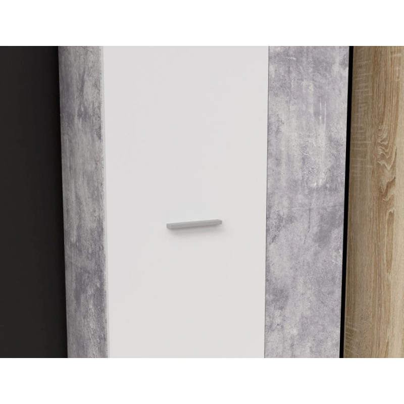 Nowoczesna szafa NET106 Beton/Biały – Kup w Domowanie