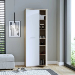 Szafa na buty NET106 Dąb Sonoma/Biały – 70x35 cm | Domowanie