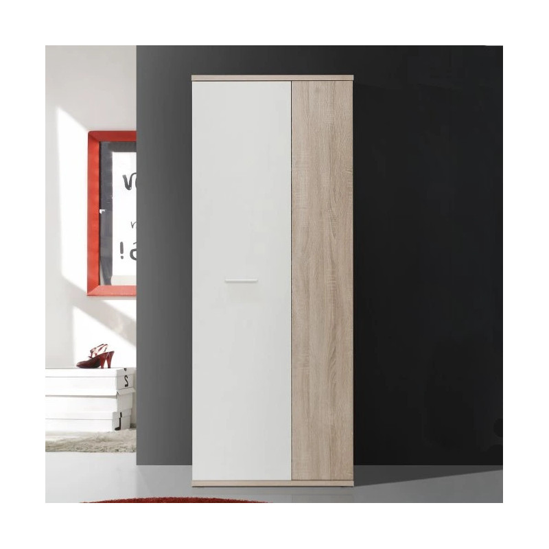 Szafa na buty NET106 Dąb Sonoma/Biały – 70x35 cm | Domowanie