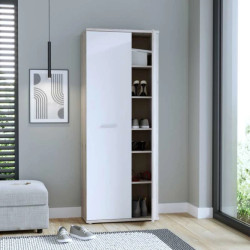 Szafa na buty NET106 Dąb Piaskowy/Biały – 70 cm | Domowanie