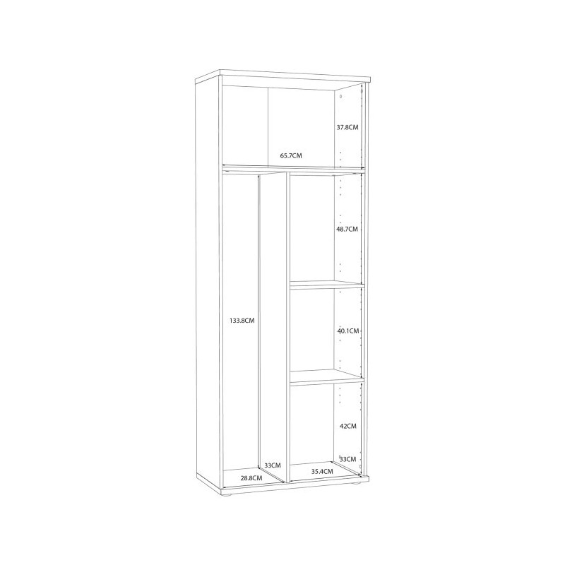 Szafa gospodarcza NET106 Biała 70 cm – Domowanie.pl