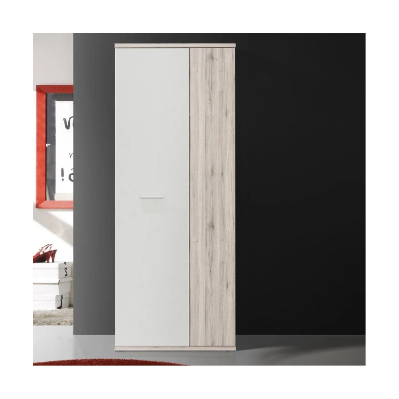 Szafa gospodarcza NET106 Dąb Piaskowy/Biały – 70 cm | Domowanie