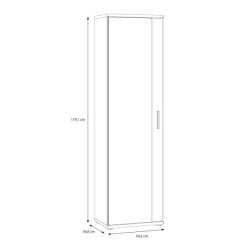 Szafa z lustrem NET106 Dąb Artisan 50 cm – Domowanie.pl