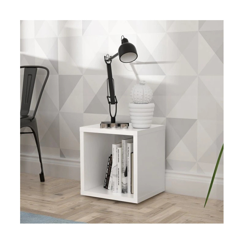 Regał kostka NET106 Biały – nowoczesna półka | Domowanie