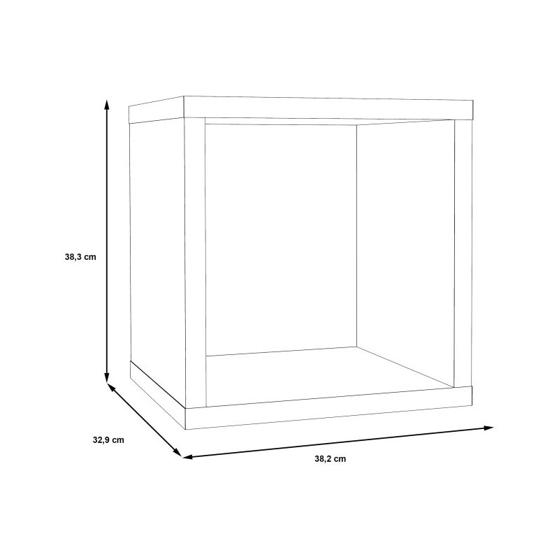 Regał kostka NET106 Biały – nowoczesna półka | Domowanie