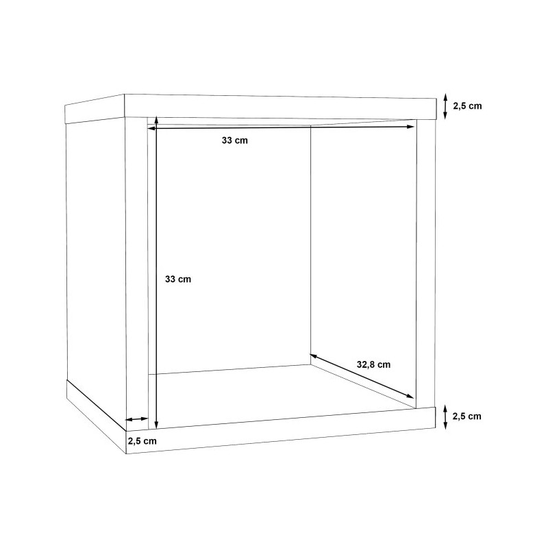 Regał kostka NET106 Biały – nowoczesna półka | Domowanie