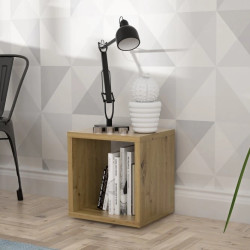 Regał kostka NET106 Dąb Artisan – półka ścienna | Domowanie