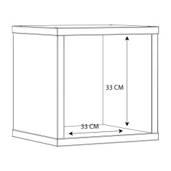 Regał kostka NET106 Terakota – modna półka ścienna | Domowanie
