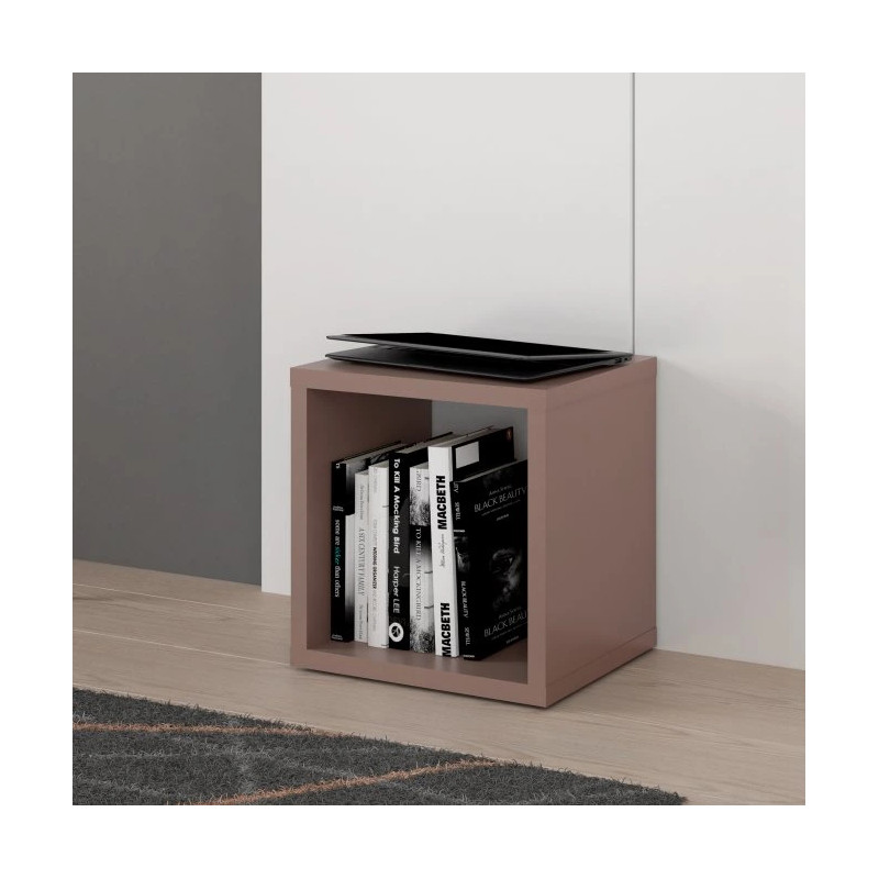 Regał kostka NET106 Terakota – modna półka ścienna | Domowanie