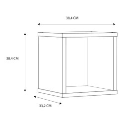 Regał kostka NET106 Terakota – modna półka ścienna | Domowanie