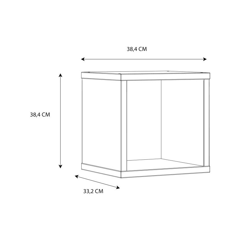 Regał kostka NET106 Terakota – modna półka ścienna | Domowanie