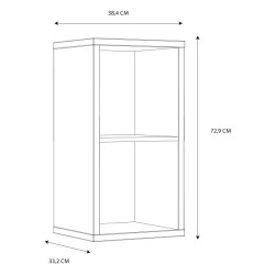Mały regał NET106 Terakota – nowoczesny i modny | Domowanie