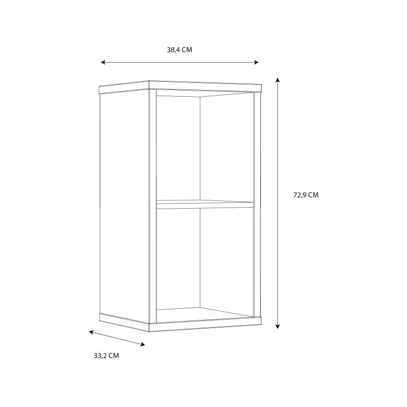 Mały regał NET106 Terakota – nowoczesny i modny | Domowanie