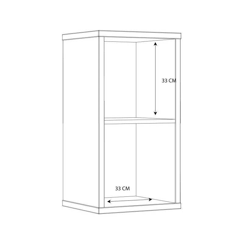 Mały regał NET106 Terakota – nowoczesny i modny | Domowanie