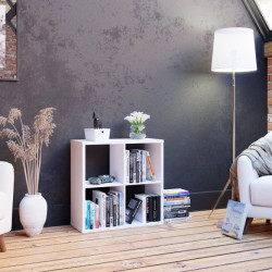 Regał kwadratowy NET106 Biały – 4 wnęki | Domowanie