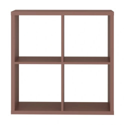 Kwadratowy regał NET106 Terakota – nowoczesny styl | Domowanie.pl