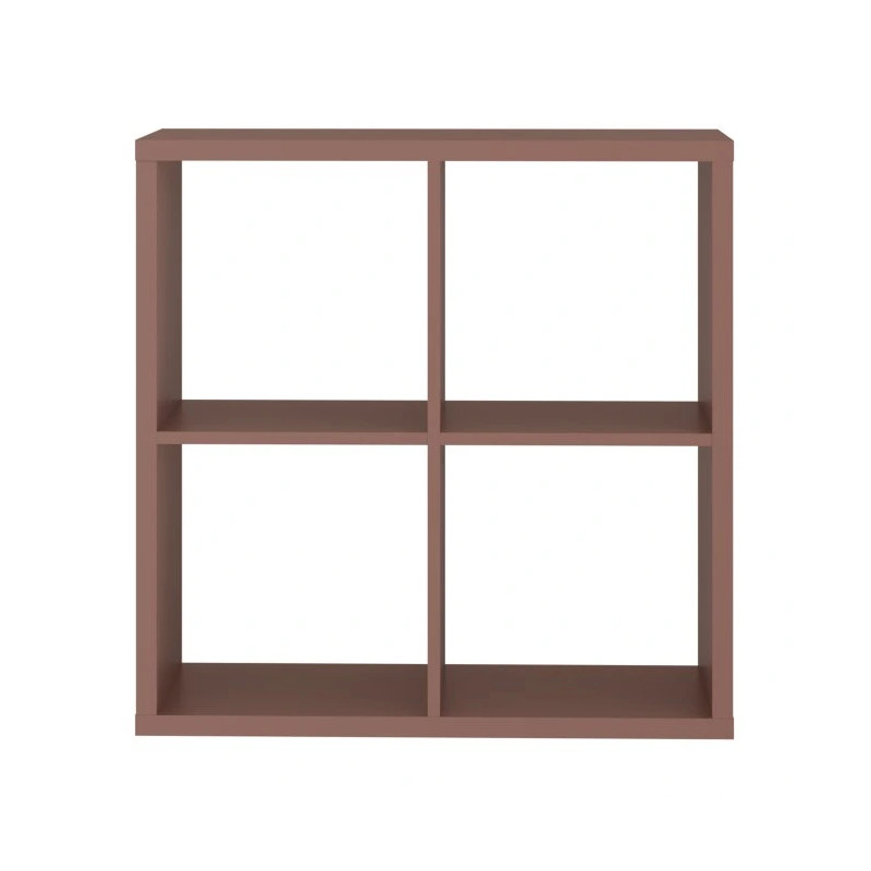 Kwadratowy regał NET106 Terakota – nowoczesny styl | Domowanie.pl