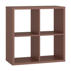 Kwadratowy regał NET106 Terakota – nowoczesny styl | Domowanie.pl