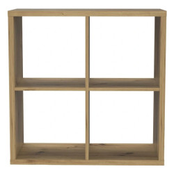 Regał NET106 Dąb Artisan – kwadratowy z 4 wnękami | Domowanie