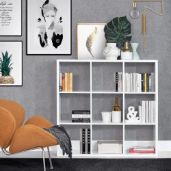 Ażurowy regał otwarty biały – nowoczesny i praktyczny