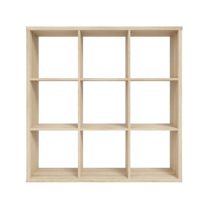 Regał NET106 Dąb Sonoma – 6 wnęk, lekki design | Domowanie