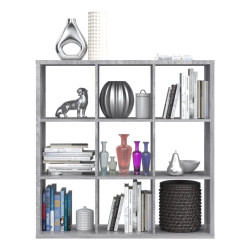 Regał NET106 Beton Jasnoszary – 6 wnęk, nowoczesny styl