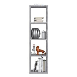 Regał otwarty Beton Jasnoszary – do małych przestrzeni | Domowanie