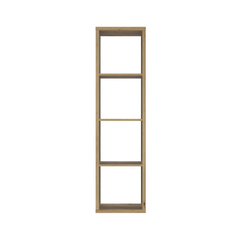 Wąski regał NET106 Dąb Artisan – stylowy i praktyczny mebel