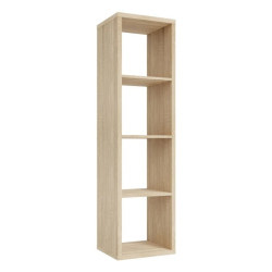 Wąski regał NET106 Dąb Sonoma – elegancki mebel do każdego wnętrza