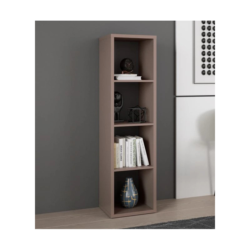 Wąski regał NET106 Terakota – nowoczesny i modny mebel