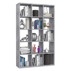 Duży regał NET106 Beton Jasnoszary – 15 wnęk, nowoczesny styl