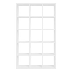 Duży regał NET106 Biały – 15 wnęk, nowoczesny i pojemny