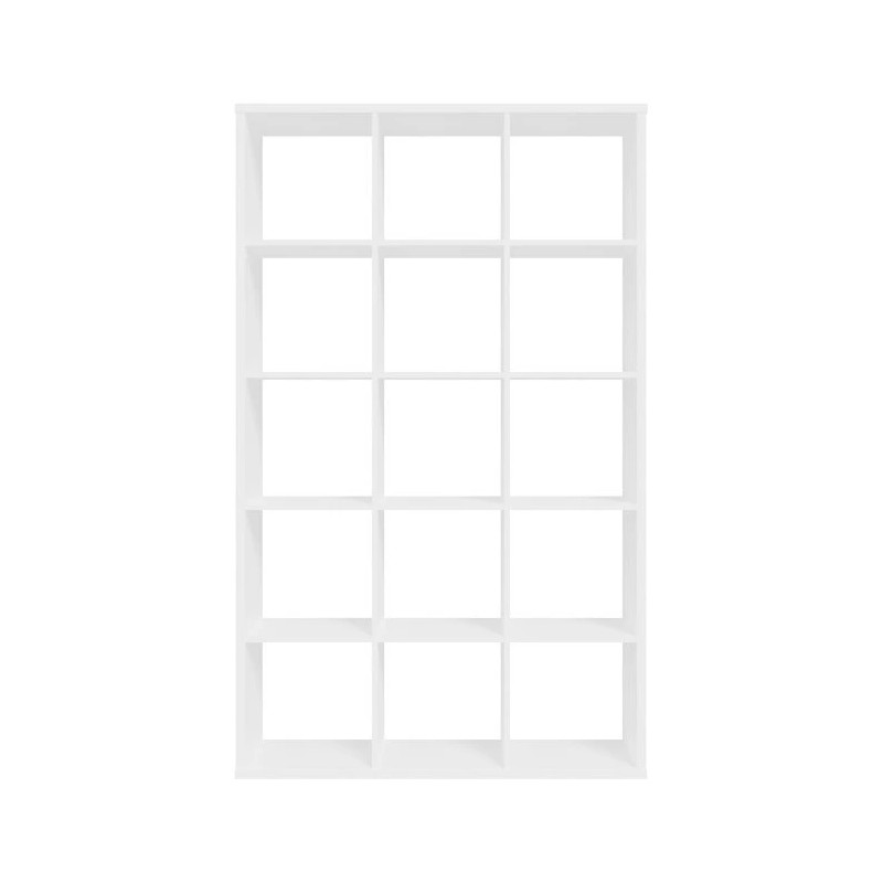 Duży regał NET106 Biały – 15 wnęk, nowoczesny i pojemny